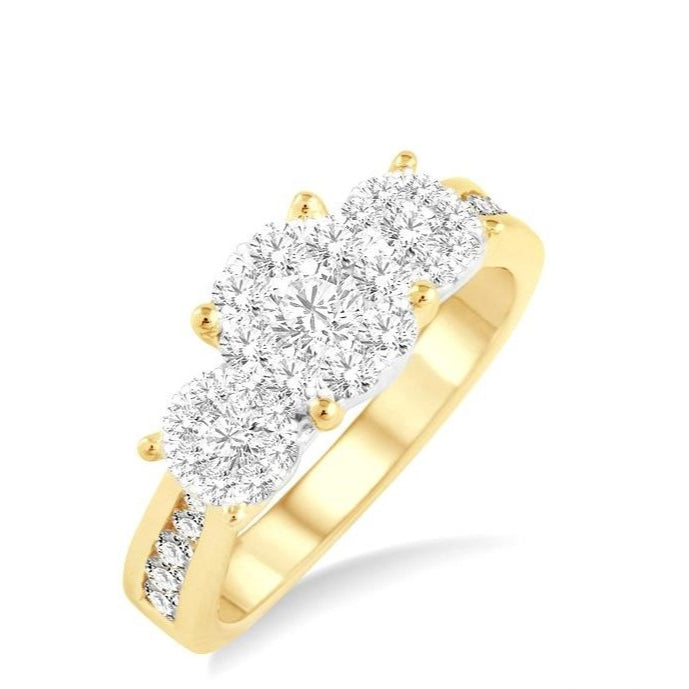 Parkplace Jewelers Round Shape Past Present & Future Lovebright Essential Diamond Ring 36913PPFVYW