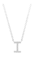 Parkplace Jewelers Block 'I' Initial Diamond Pendant 912F9PPTSPDWG-I