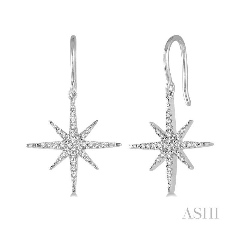 ASHI Star Diamond Fashion Earrings 90237PPTSERWG