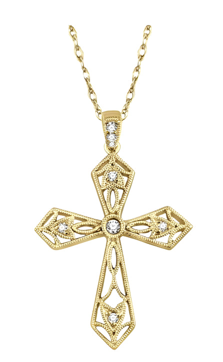 Parkplace Jewelers Cross Diamond Fashion Pendant 95589PPFXPDYG