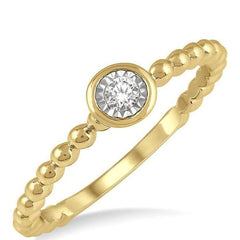 Parkplace Jewelers Stackable Round Shape Diamond Promise Ring 11469PPTXYG