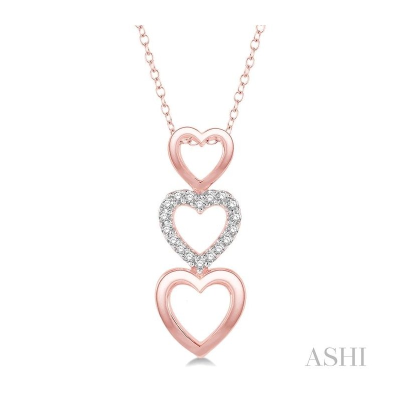ASHI Heart Shape Diamond Fashion Pendant 93909PPTSPDPG
