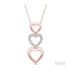 ASHI Heart Shape Diamond Fashion Pendant 93909PPTSPDPG