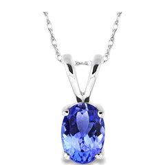 Parkplace Jewelers Oval Shape Gemstone Solitaire Pendant 57129PPF@PDTZWG