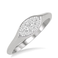 Parkplace Jewelers Marquise Shape Lovebright Essential Diamond Signet Ring 360N7PPFHWG