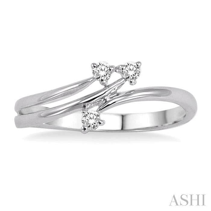 ASHI 3 Stone Diamond Fashion Ring 10758PPTXWG