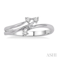 ASHI 3 Stone Diamond Fashion Ring 10758PPTXWG