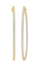 Parkplace Jewelers Inside-Out Diamond Hoop Earrings 629C0PPFGERYG-3.00