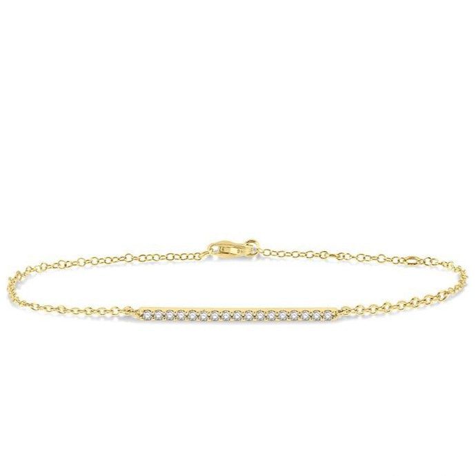 Parkplace Jewelers Bar Petite Diamond Fashion Chain Bracelet 703E0PPTGYG