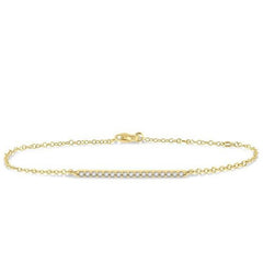 Parkplace Jewelers Bar Petite Diamond Fashion Chain Bracelet 703E0PPTGYG