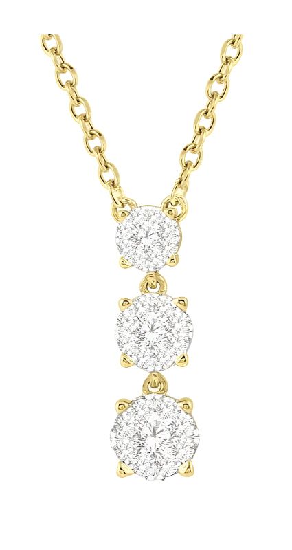 Parkplace Jewelers Round Shape Past Present & Future Lovebright Diamond Pendant 9973UPPFHNKYG