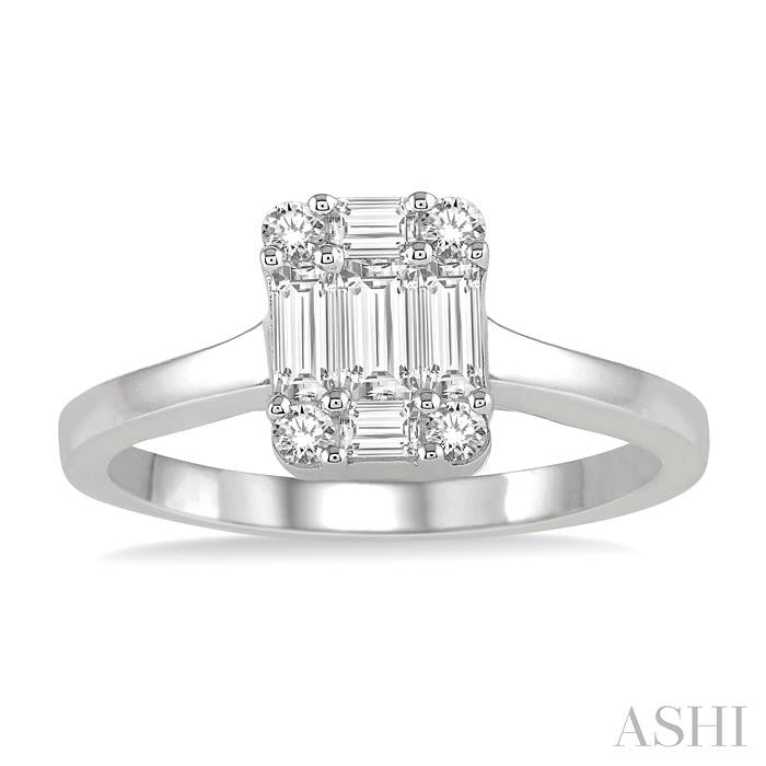 ASHI Fusion Diamond Engagement Ring 110A3PPFGWG