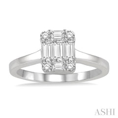 ASHI Fusion Diamond Engagement Ring 110A3PPFGWG
