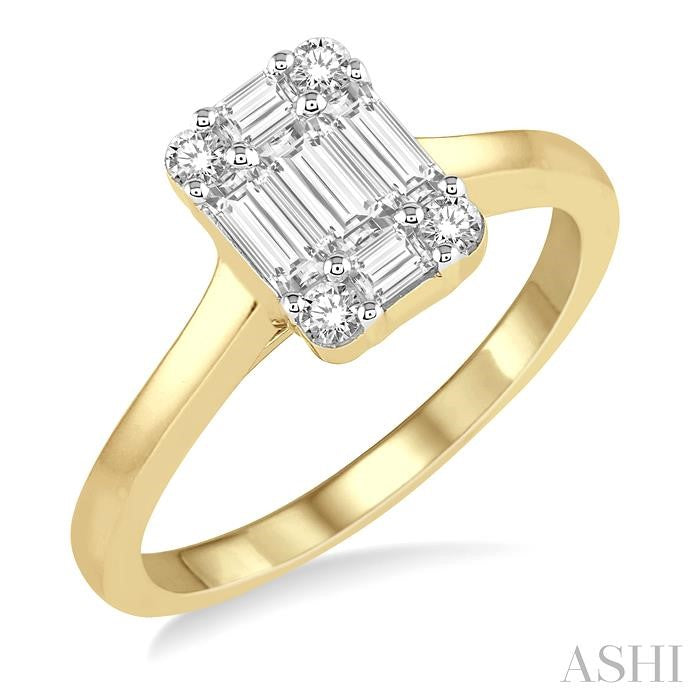 ASHI Fusion Diamond Engagement Ring 110A3PPFGYW