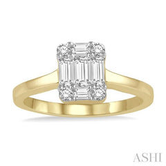 ASHI Fusion Diamond Engagement Ring 110A3PPFGYW