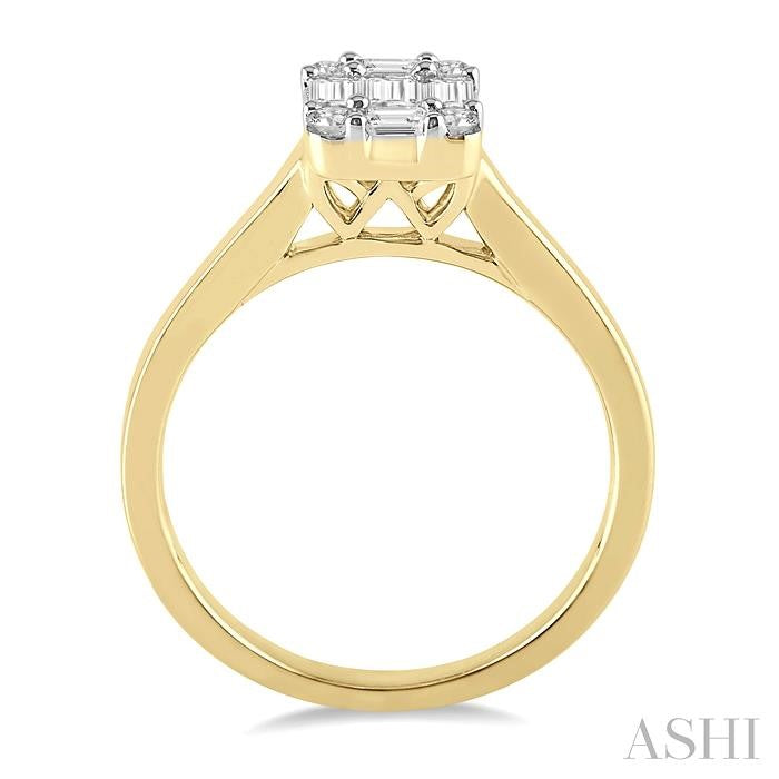 ASHI Fusion Diamond Engagement Ring 110A3PPFGYW