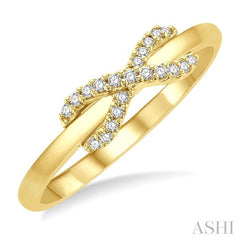 ASHI Infinity Cross Petite Diamond Fashion Ring 11148PPTSYG