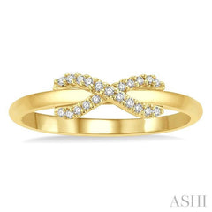 ASHI Infinity Cross Petite Diamond Fashion Ring 11148PPTSYG