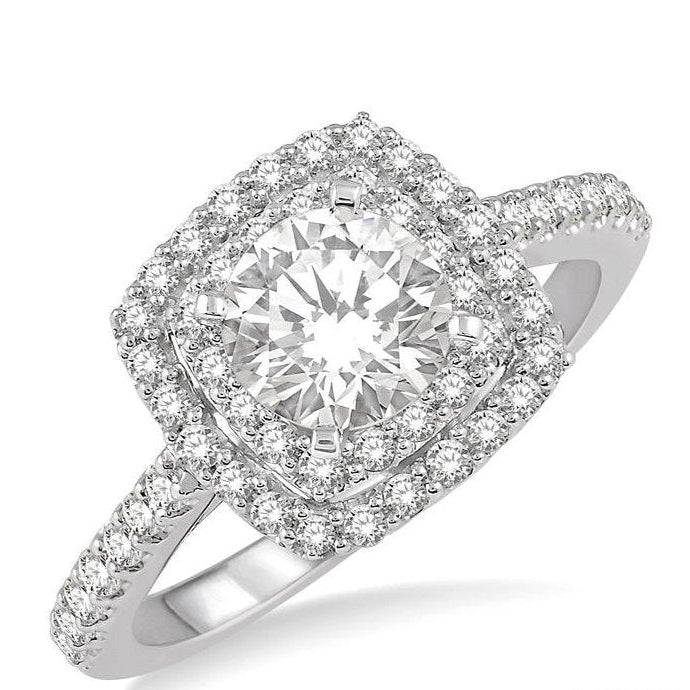Parkplace Jewelers Round Shape Halo Diamond Engagement Ring 243H1PPFHWG-LE-RD