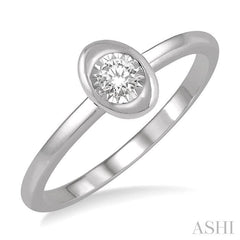 ASHI Stackable Oval Shape Diamond Promise Ring 11429PPTXWG