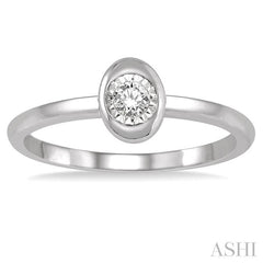 ASHI Stackable Oval Shape Diamond Promise Ring 11429PPTXWG
