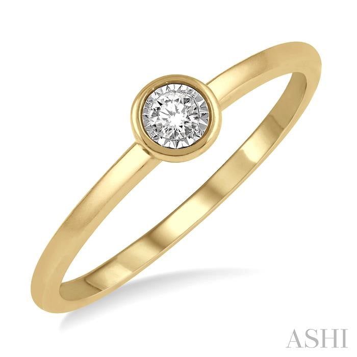 ASHI Stackable Round Shape Diamond Promise Ring 11449PPTXYG