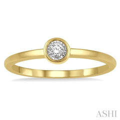 ASHI Stackable Round Shape Diamond Promise Ring 11449PPTXYG
