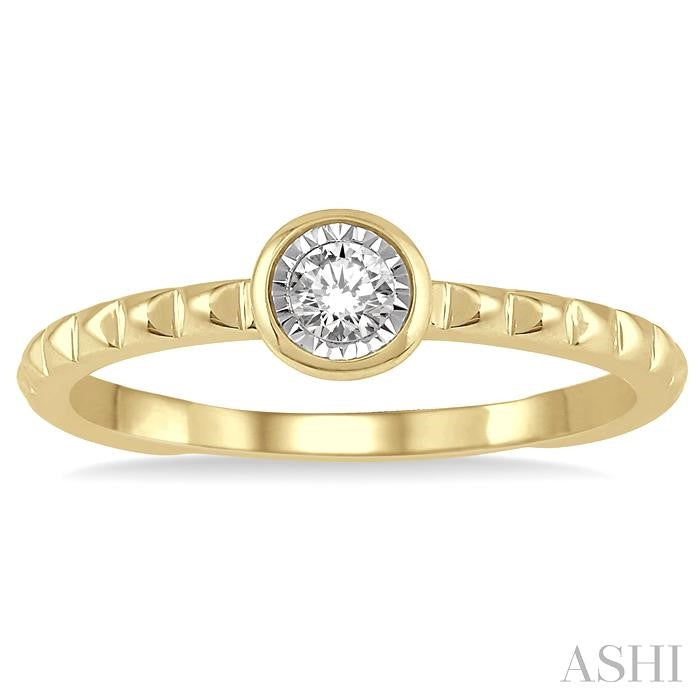 ASHI Stackable Round Shape Diamond Promise Ring 11499PPTXYG