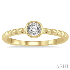 ASHI Stackable Round Shape Diamond Promise Ring 11499PPTXYG
