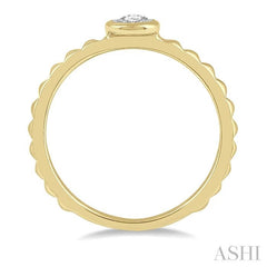 ASHI Stackable Round Shape Diamond Promise Ring 11499PPTXYG