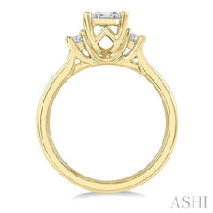 ASHI Emerald Shape Fusion Diamond Engagement Ring 115D3PPFGYW
