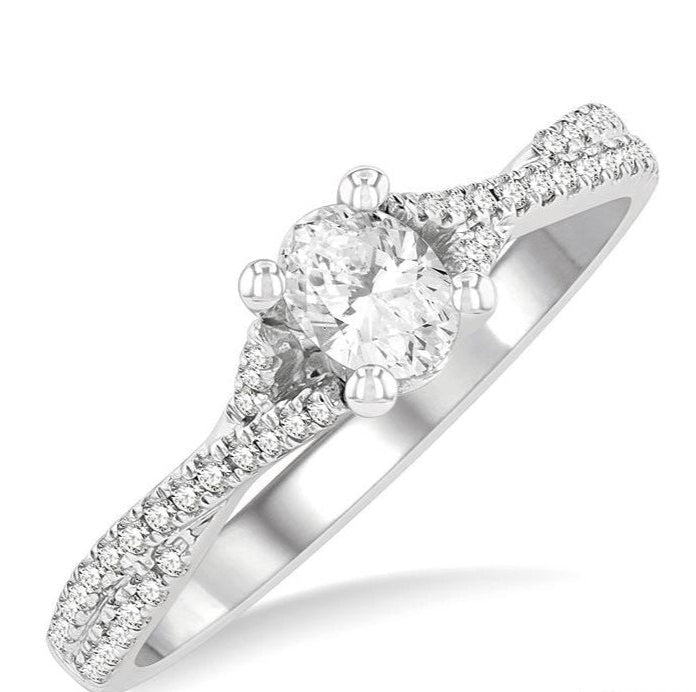 Parkplace Jewelers Oval Shape Semi-Mount Diamond Engagement Ring 263M6PPFGWG-SM-OV