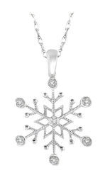 Parkplace Jewelers Snow Flake Diamond Fashion Pendant 90169PPTSPDWG