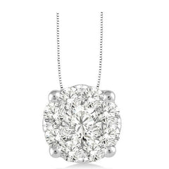 Parkplace Jewelers Round Shape Lovebright Essential Diamond Solitaire Pendant 91752PPFGPDWG