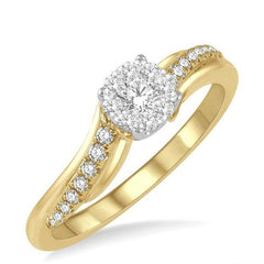 Parkplace Jewelers Round Shape Lovebright Diamond Engagement Ring 155E5PPFGYW