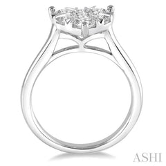 ASHI Heart Shape Lovebright Essential Diamond Engagement Ring 126D1PPFVWG
