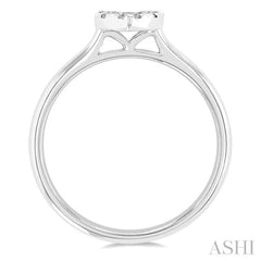ASHI Heart Shape Lovebright Essential Diamond Engagement Ring 126D8PPFGWG