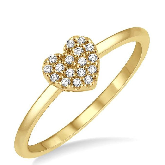 Parkplace Jewelers Stackable Heart Shape Petite Diamond Fashion Ring 389A8PPFSYG