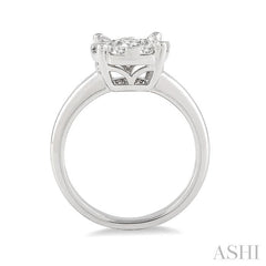 ASHI Round Shape Lovebright Essential Diamond Engagement Ring 13243PPFGWG
