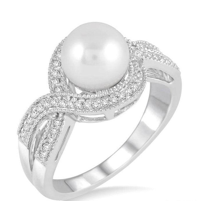 Parkplace Jewelers Pearl & Diamond Fashion Ring 55967PPTSWG