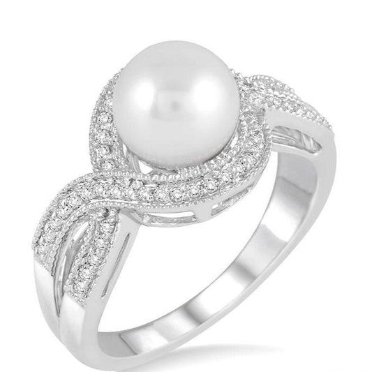 Parkplace Jewelers Pearl & Diamond Fashion Ring 55967PPTSWG