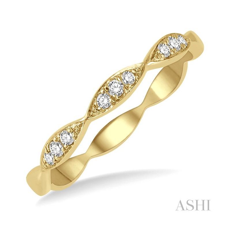 ASHI Stackable Diamond Wedding Band 34089PPFGYG