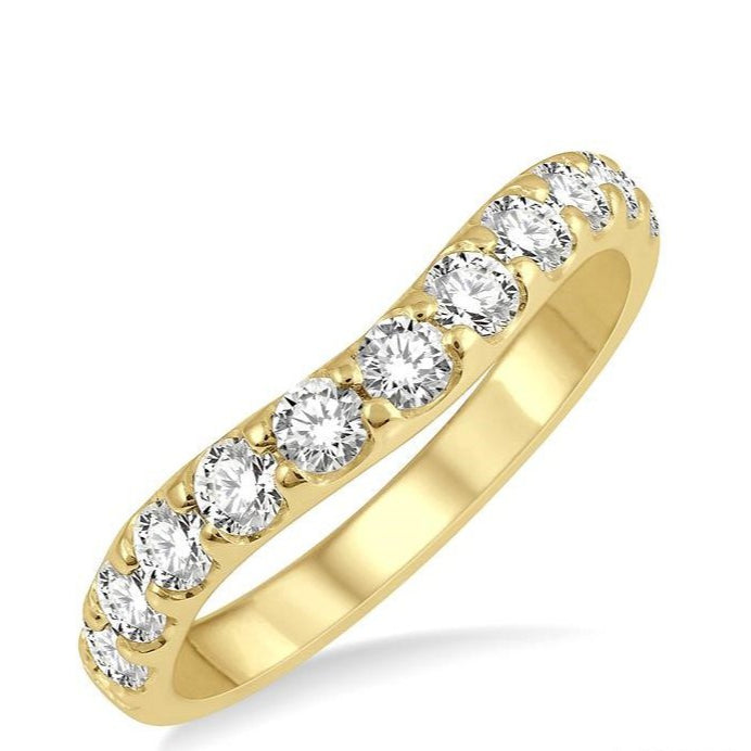 Parkplace Jewelers Curved Diamond Wedding Band 30342PPFGYG