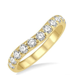Parkplace Jewelers Curved Diamond Wedding Band 30342PPFGYG