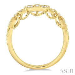ASHI Diamond Wedding Band 140A8PPFGYG-WB