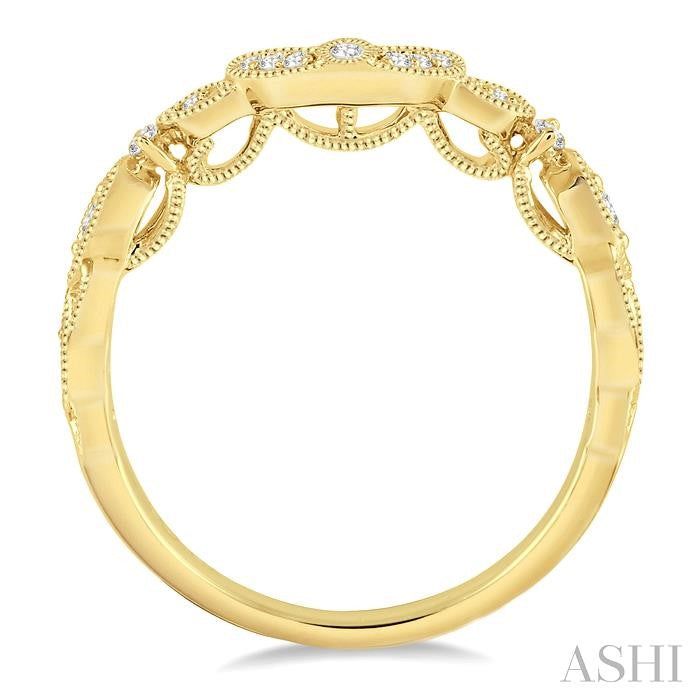 ASHI Diamond Wedding Band 140A8PPFVYG-WB