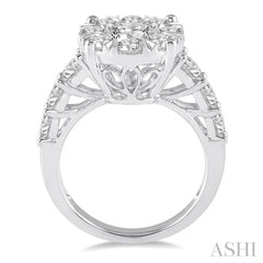 ASHI Round Shape Lovebright Essential Diamond Engagement Ring 140D0PPEVWG-2.00