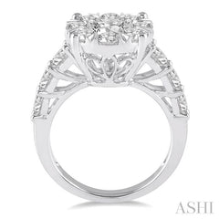 ASHI Round Shape Lovebright Essential Diamond Engagement Ring 140D0PPEVWG-2.00