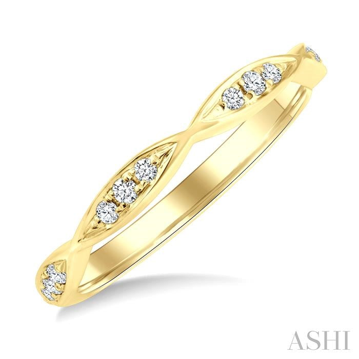 ASHI Stackable Diamond Wedding Band 142G8PPFGYG-WB