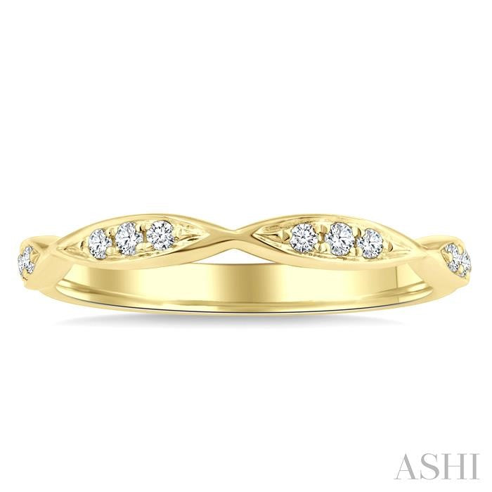 ASHI Stackable Diamond Wedding Band 142G8PPFGYG-WB